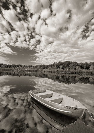 Rowboat and Clouds on Maltby Lake_3