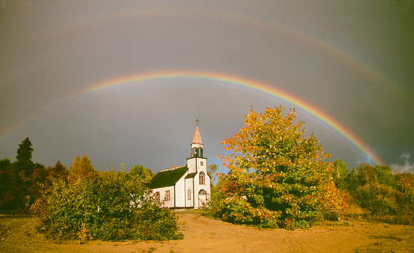 fall lake superior rainbow over church.jpg